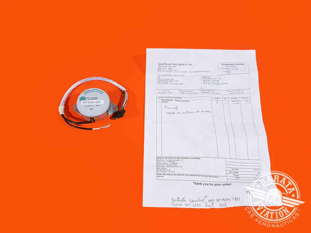 TILT MOTOR ASSY NEW. P/N: 200-05054-0001