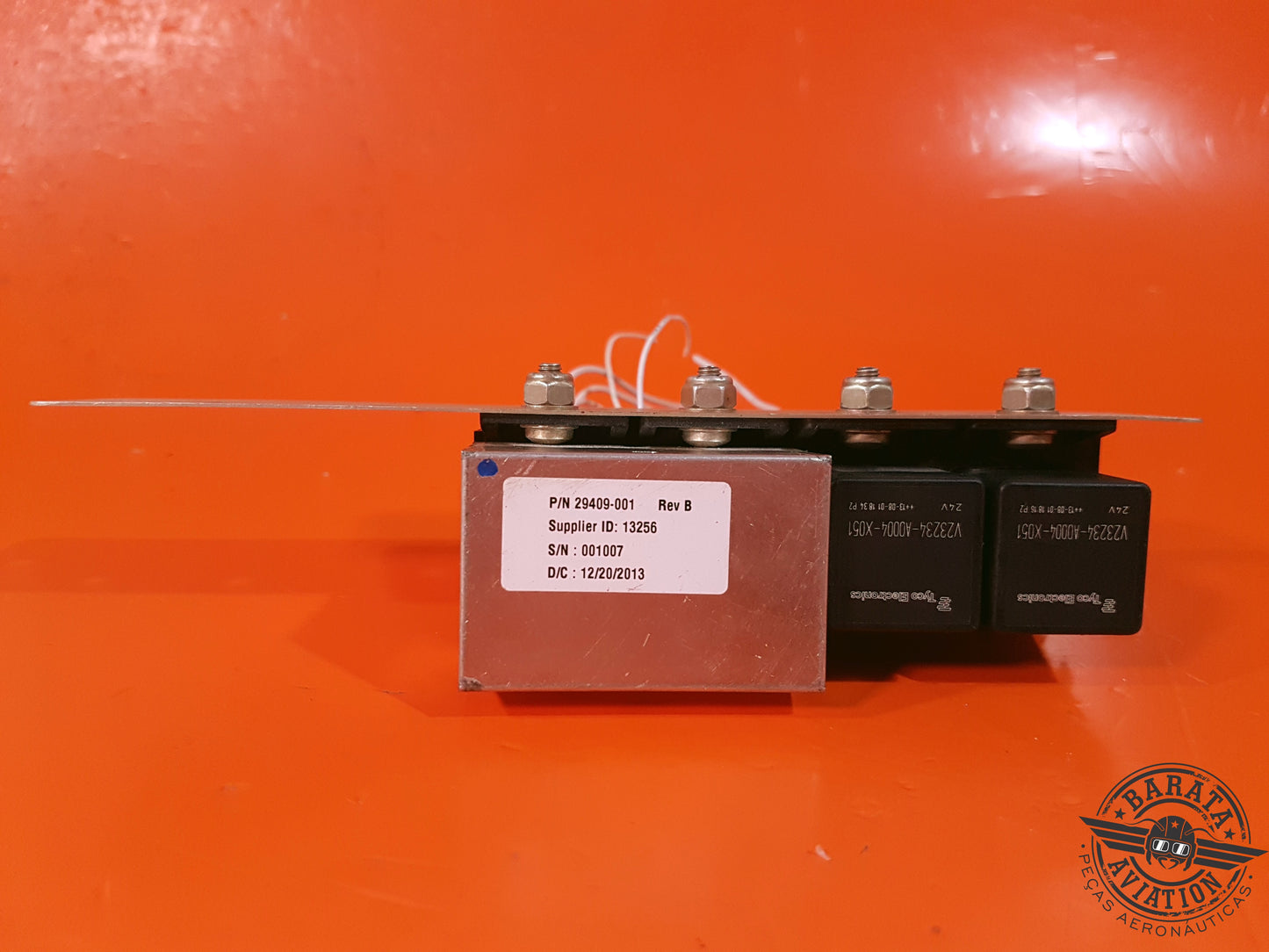 RELAY ASSY P/N: 29409-001 WITH CONNECTORS AND SUPPORT