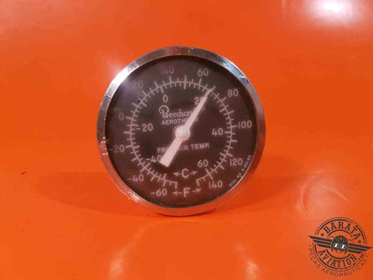 BEECHCRAFT  OUTSIDE AIR TEMPERATURE GAUGE  P/N: 35-380019-5