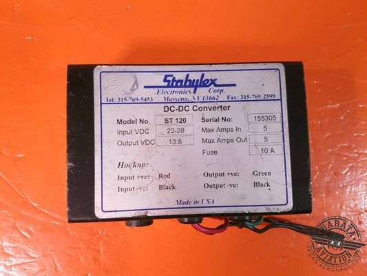 STABYLEX ELECTRONICS ST120 DC-DC CONVERTER P/N: ST 120