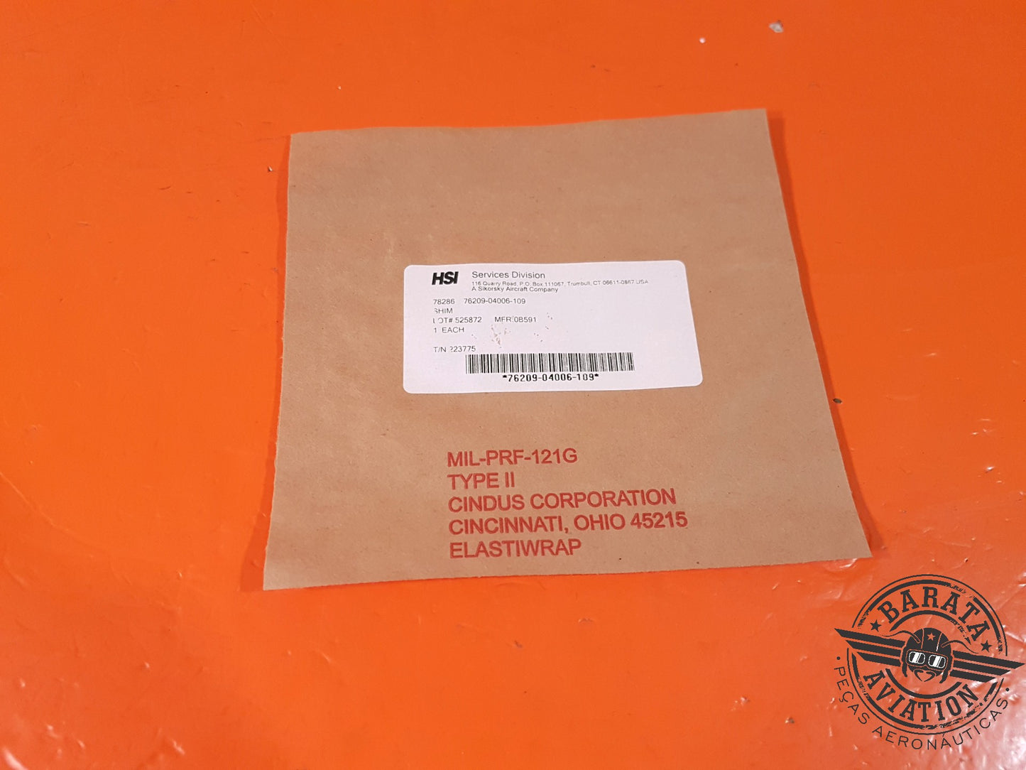 SHIM NEW SURPLUS P/N 76209-04006-109