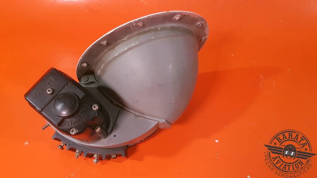 GRIMES POWER UNIT ASSY  LANDING LIGHT 24 VDC BURNED LAMP  P/N: G-2905-24 