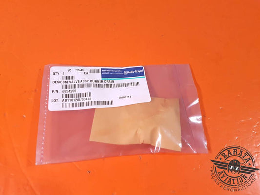 VALVE - BURNER DRAIN ASSEMBLY NEW SURPLUS P/N: 6854255 EACH UNIT