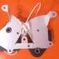 PRECISE FLIGHT CABIN AIR DUAL ACTUATOR  W/ MOUNTING PLATE ASSEMBLY P/N: 010E3020-3