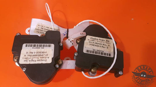 PRECISE FLIGHT CABIN AIR DUAL ACTUATOR  W/ MOUNTING PLATE ASSEMBLY P/N: 010E3020-3