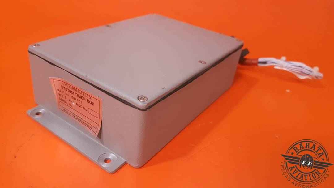 CAV AEROSPACE SYSTEM TIMER BOX DE-ICE 28 VDC W/ CONNECTOR P/N: 13247-01