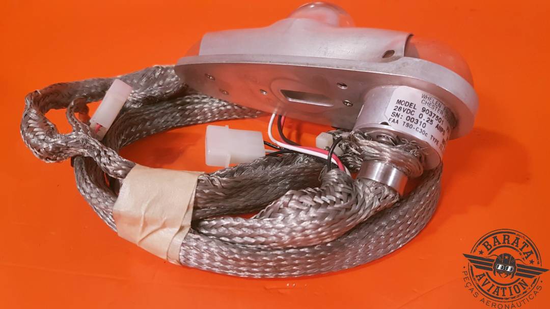WHELEN WING TIP GREEN LED POSITION LIGHT  28 VDC W/ CONNECTOS /WIRING NO STROB LAMP P/N: 01-0790375-01