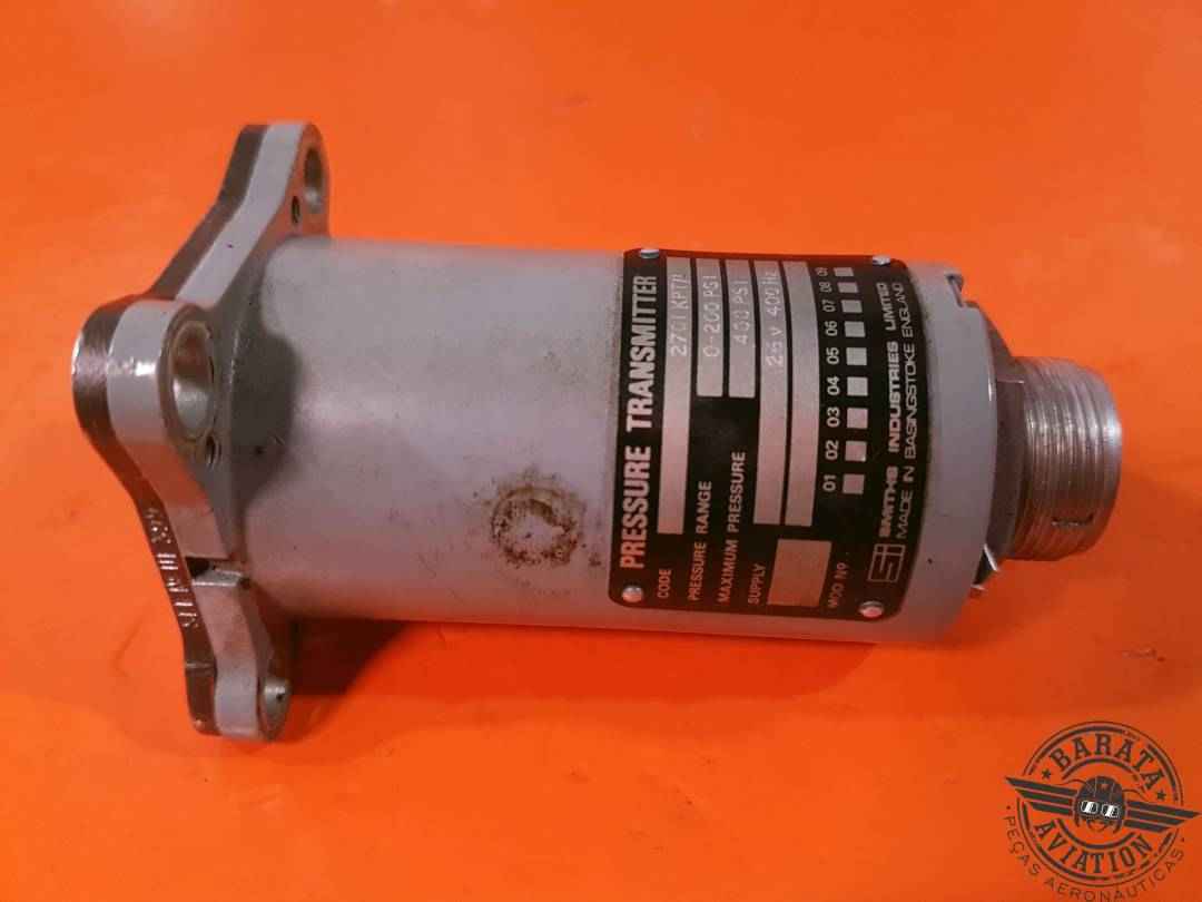 2701KPT/1 Smiths Pressure Transmitter W/Connector 26V 400Hz Range 0-200 PSI 