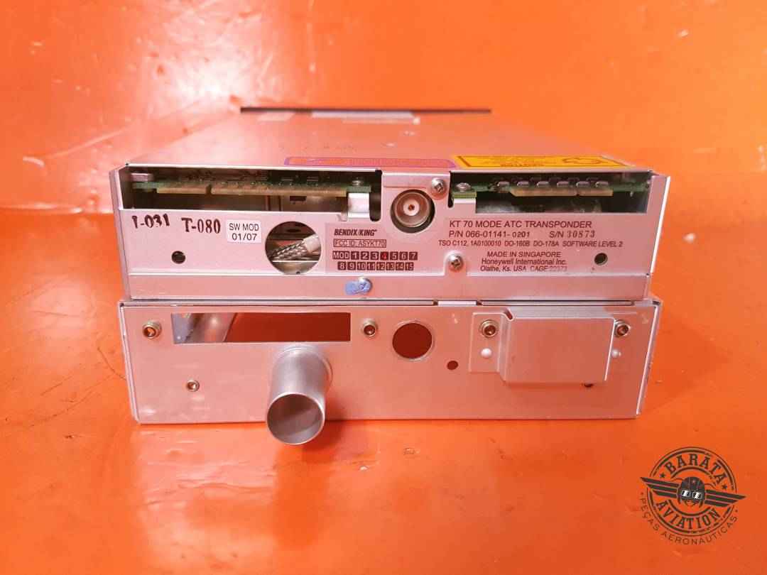 066-01141-0201 Bendix King KT-70 Transponder  - Modo ATC - Com Gaveta