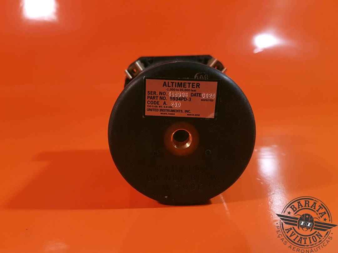 5934PD-3 United Altimeter - 1,000 to 20,000 feet 
