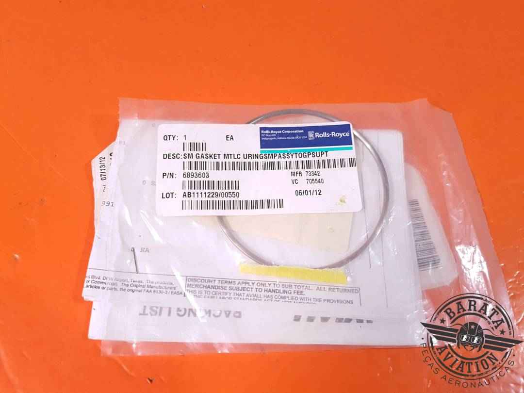 GASKET NEW SURPLUS P/N: 6893603