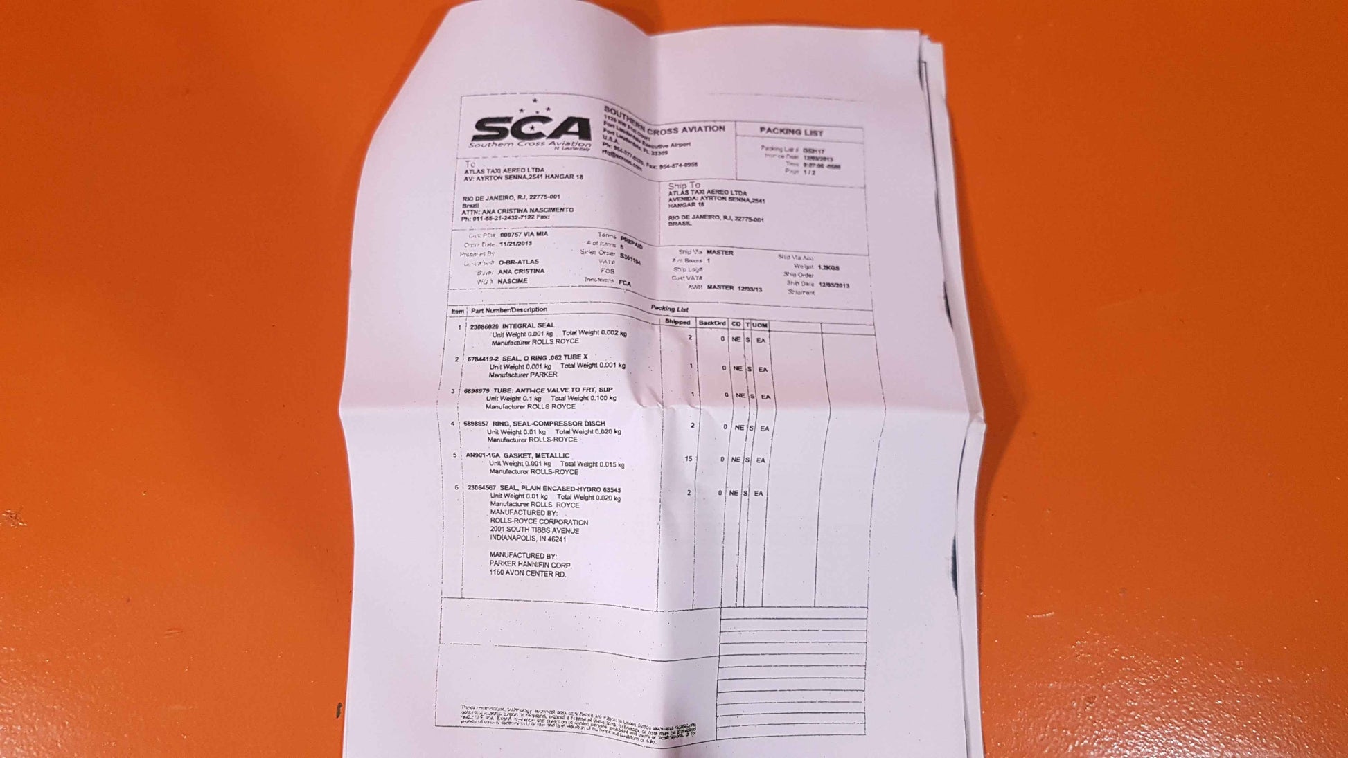 23086020 Rolls-Royce Integral Seal
