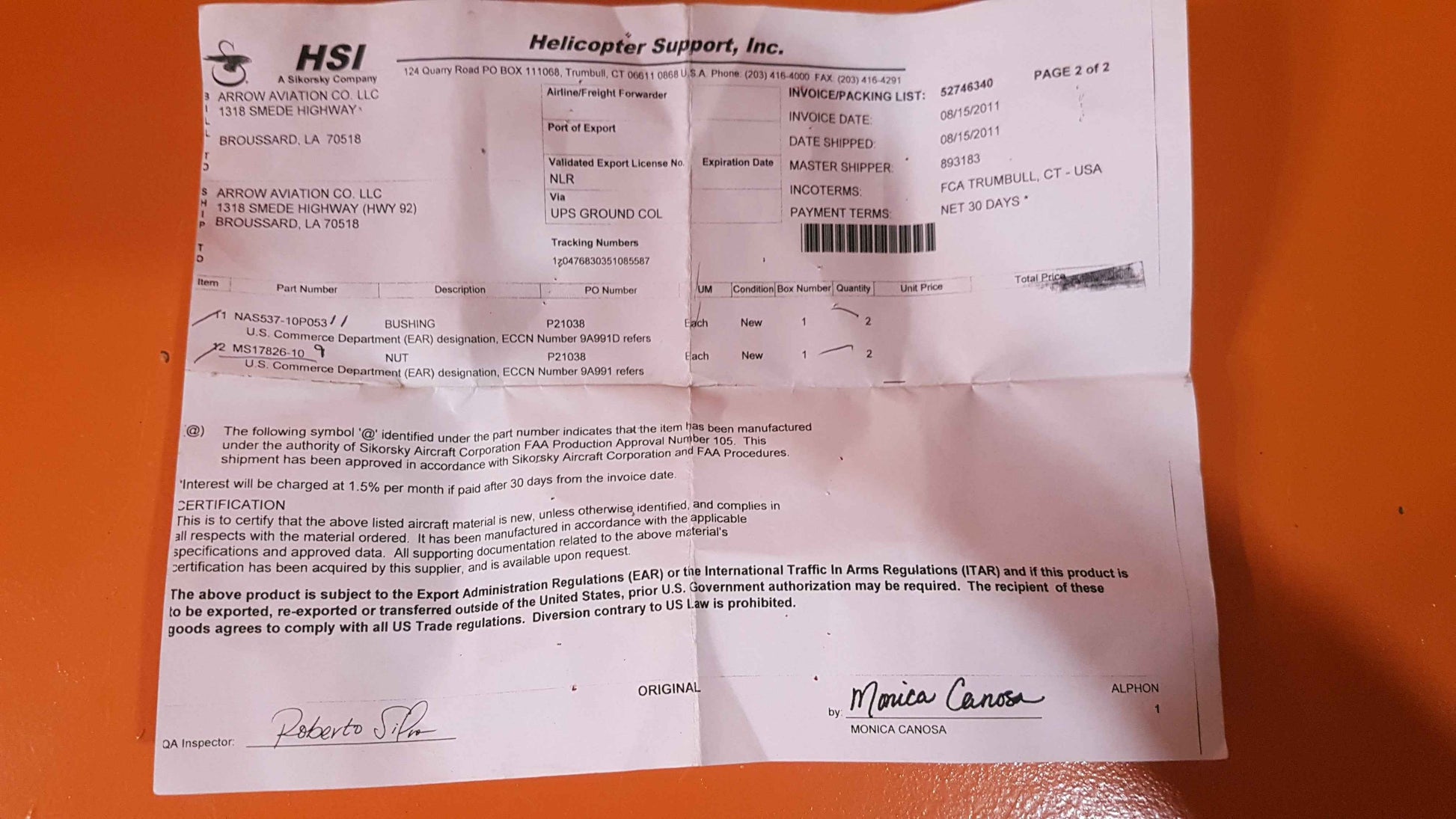 (MS17826-10 Sikorsky Nut