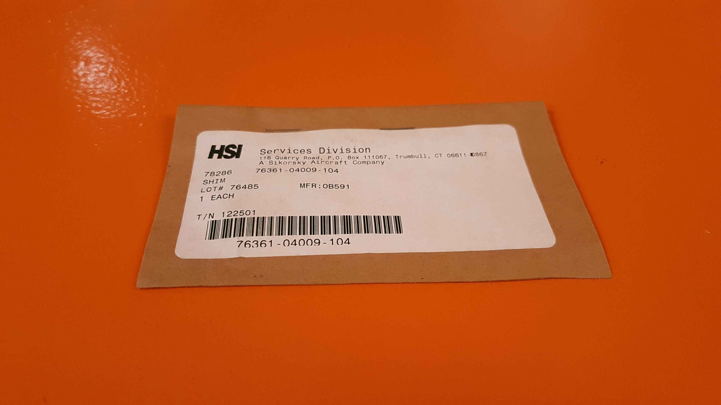 76361-04009-104 Sikorsky Shim
