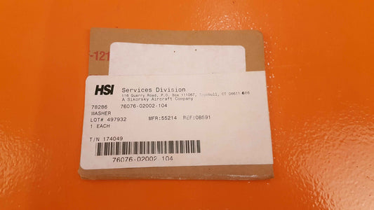 76076-02002-104 Sikorsky Washer