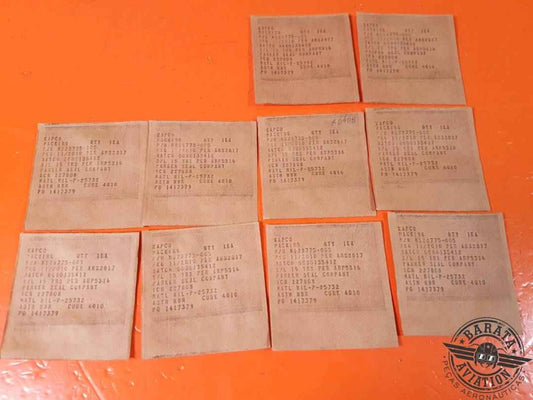 SET WITH 10 O-RING NEW SURPLUS P/N: MS28775-005