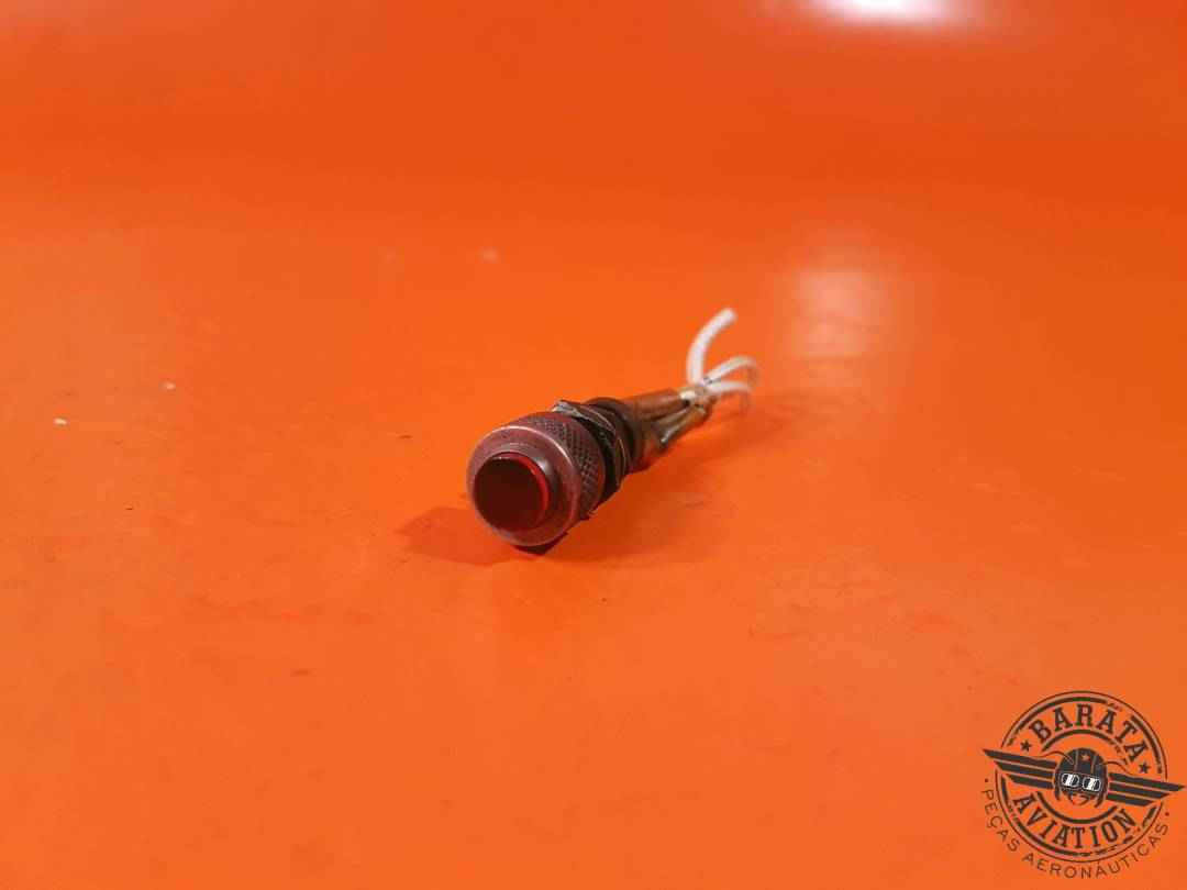 PRESS TO TEST - INDICATOR LIGHT RED P/N: MS25041-2