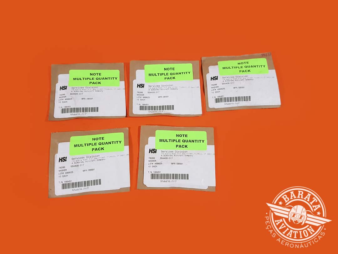 SS4409-017  Set 50 Units Washer ( 5 Packs W/ 10 Units each Pack )