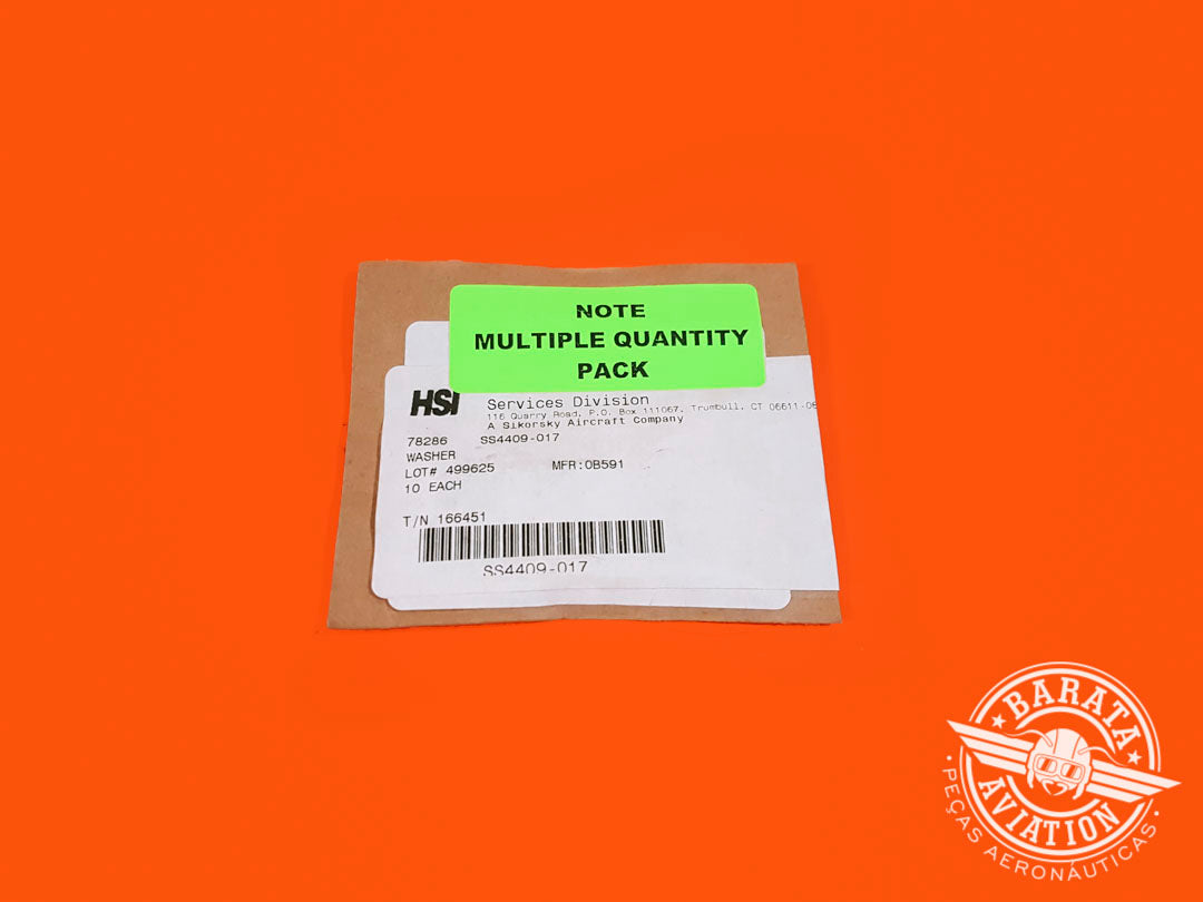 SS4409-017  Set 50 Units Washer ( 5 Packs W/ 10 Units each Pack )