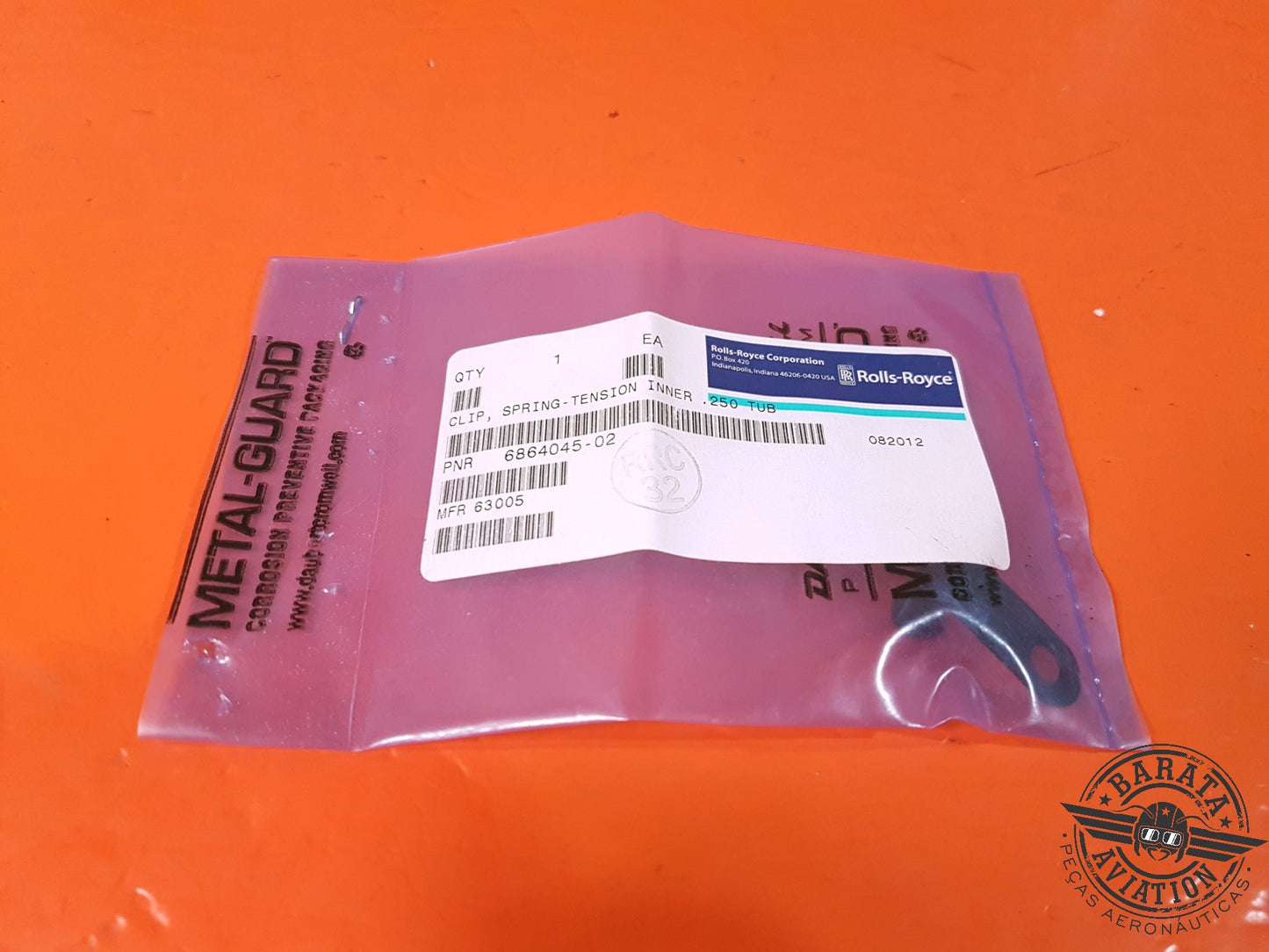 CLIP SPRING-TENSION INNER P/N: 6864045-02 