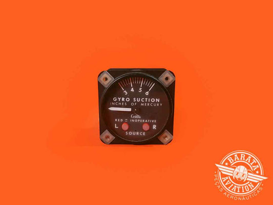 GYRO SUCTION INDICATOR GAUGE P/N: S-1435N2