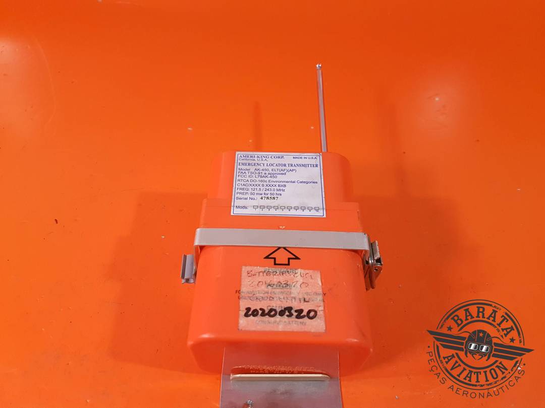 ELT AK-450 (AMERI-KING) CON BANDEJA Y ANTENA P/N: AK-450