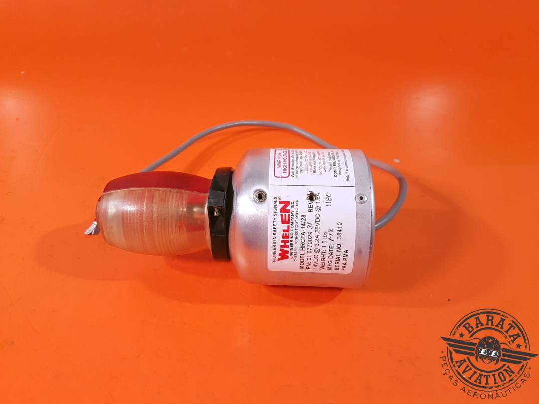 BEACON LIGHT WHELEN BEACON LIGHT 14/28 VDC P/N: 01-0770029-31