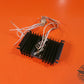 SET OF 2 TRANSISTOR (POWER) INCLUDING HEATSINK AND CONNECTOR P/N: 2N3055