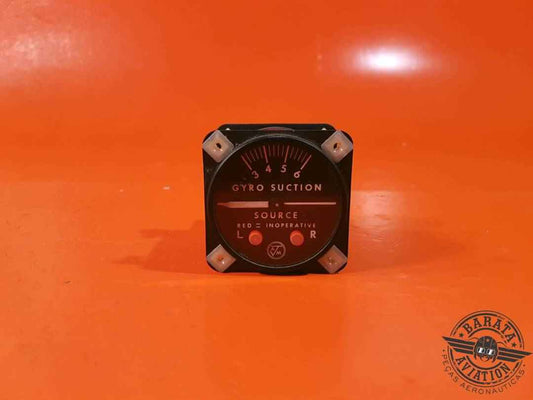 GYRO SUCTION INDICATOR P/N: 1G2-1 S/N/ 9H