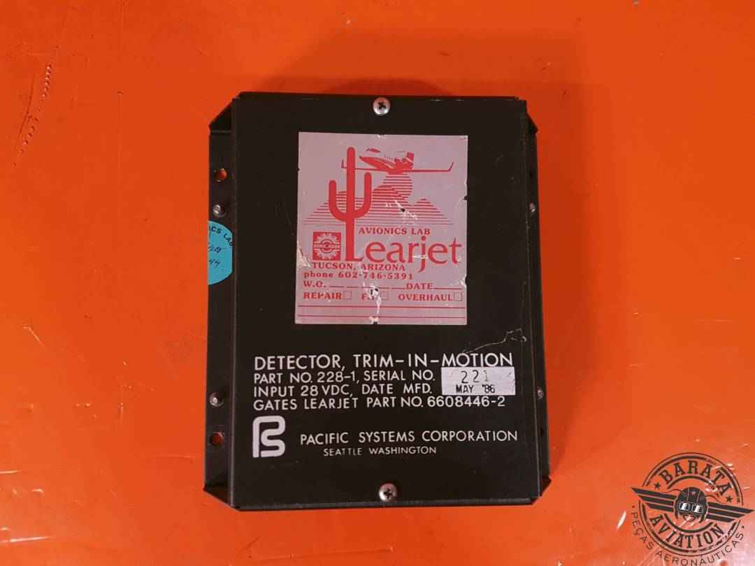 BOMBARDIER TRIM IN-MOTION DETECTOR  INPUT: 28 VDC P/N 6608446-2