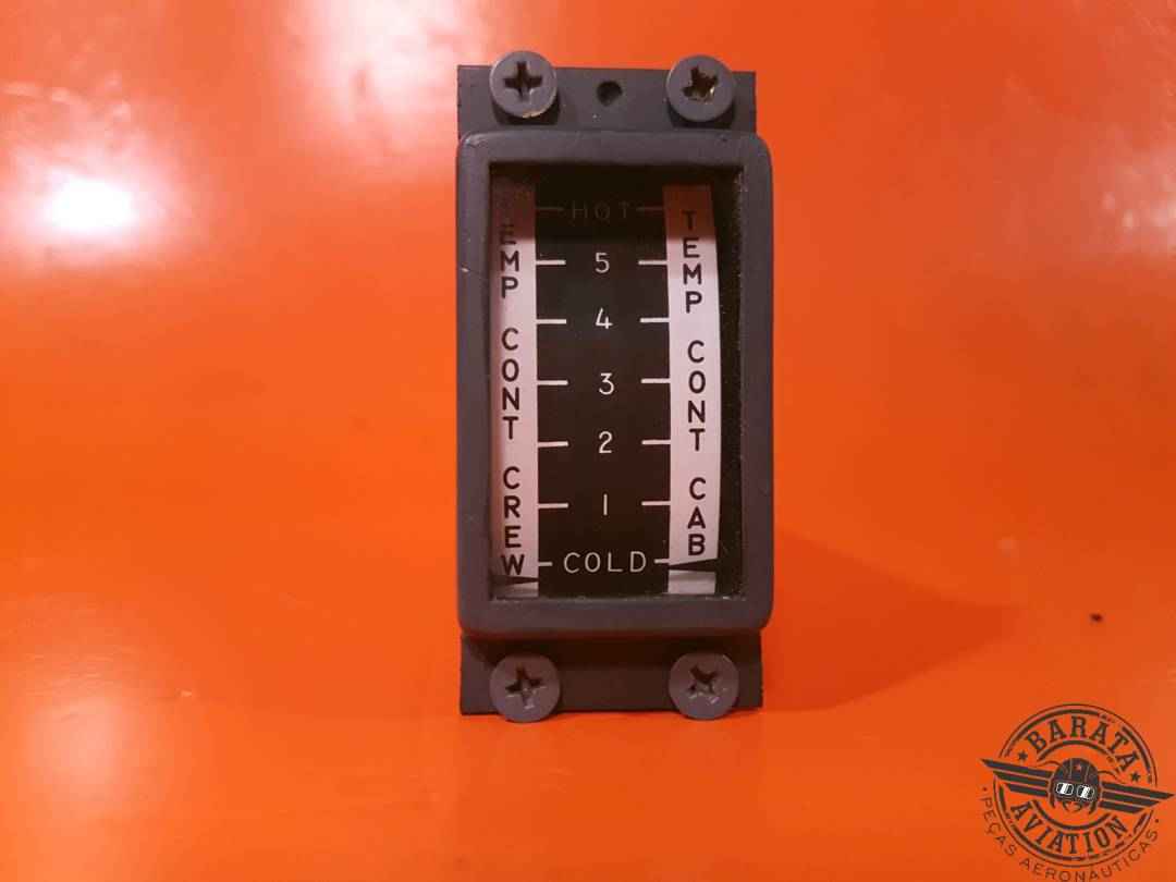 BOMBARDIER AIR TEMPERATURE CONTROL INDICATOR  P/N 6608401-8