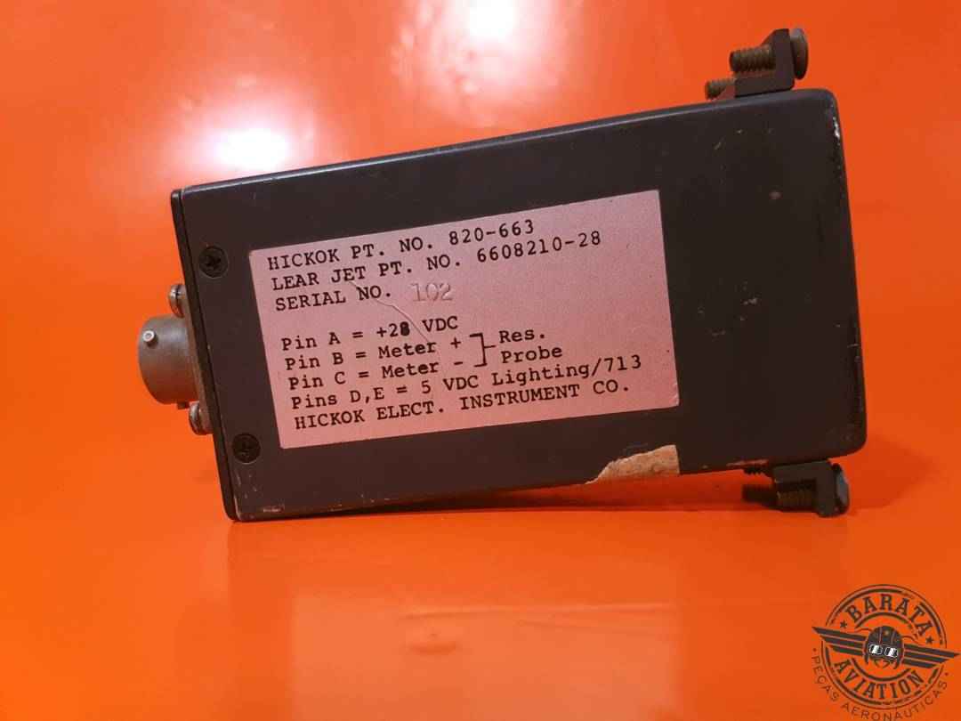 BOMBARDIER WING TEMPERATURE INDICATOR  P/N: 6608210-28