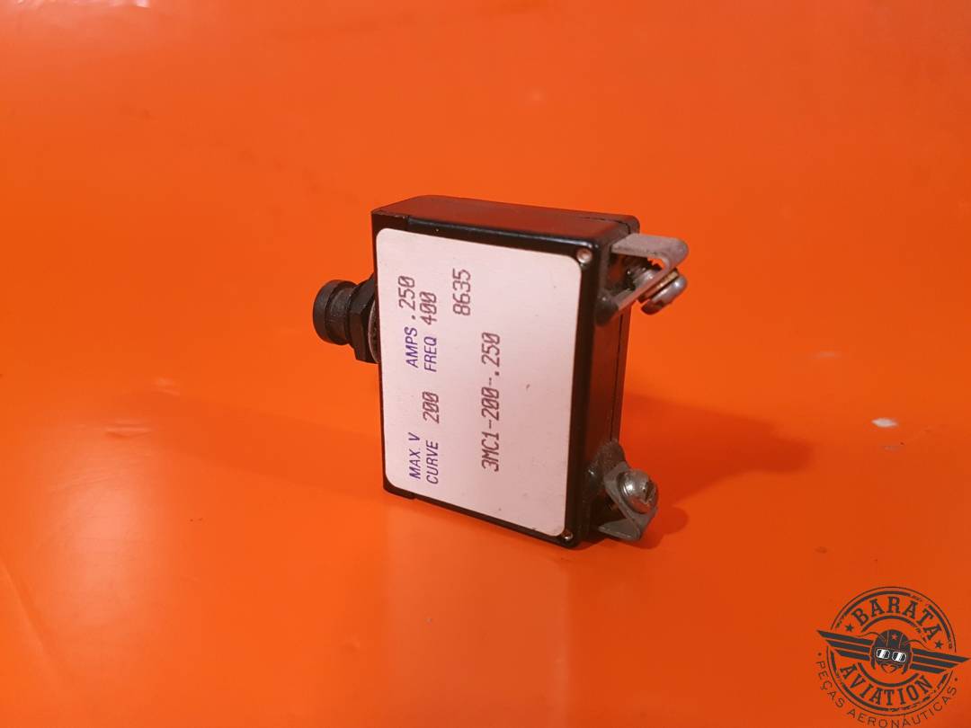 DISYUNTOR BOMBARDIER 0,250 AMPS N.º DE PUNTO: 3MC1-200-250