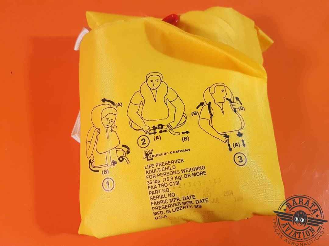 GATES LEARJET COLETE SALVA-VIDAS