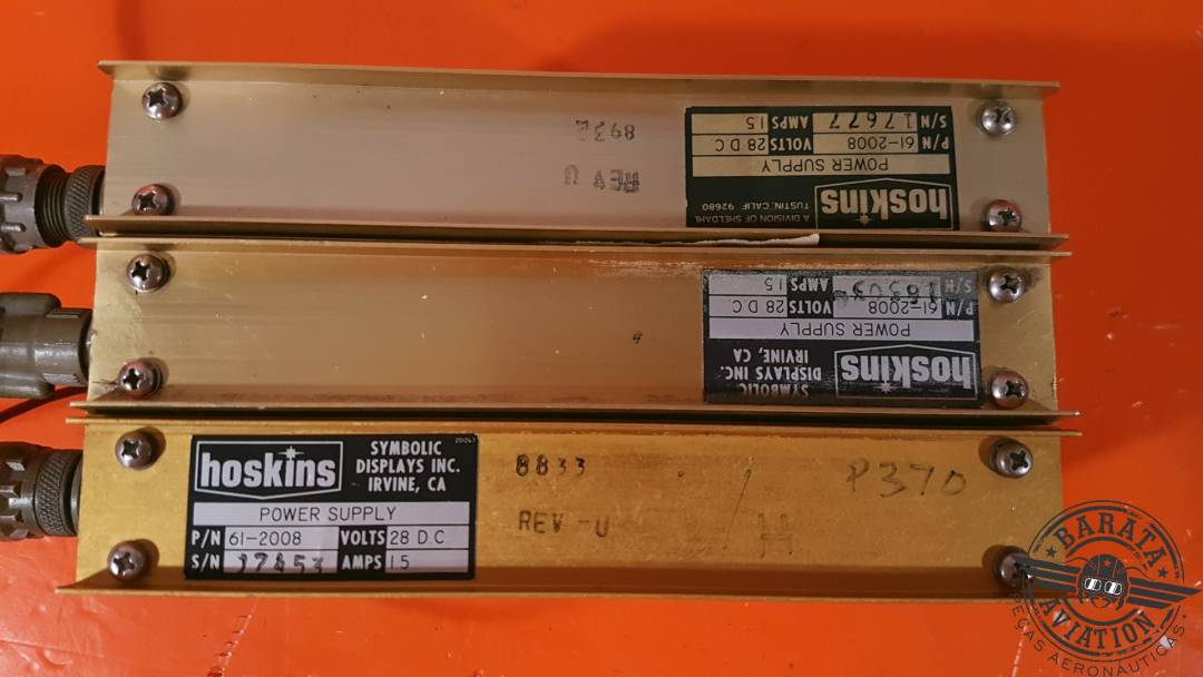 HOSKINS/LEAR JET STROBE LIGHT POWER SUPPLY  28 VDC P/N: 6608102-1