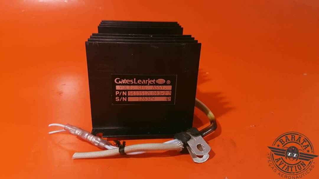 GATES LEARJET VOLTAGE REGULATOR ASSY W/ CONNECTOR P/N: 5418512L843-2