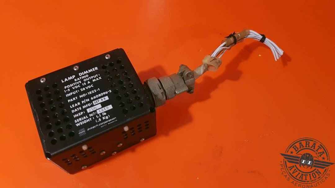 AVTECH/LEAR DIMMER LAMP INPUT:28 VDC W/ CONNECTOR P/N 6608096-5
