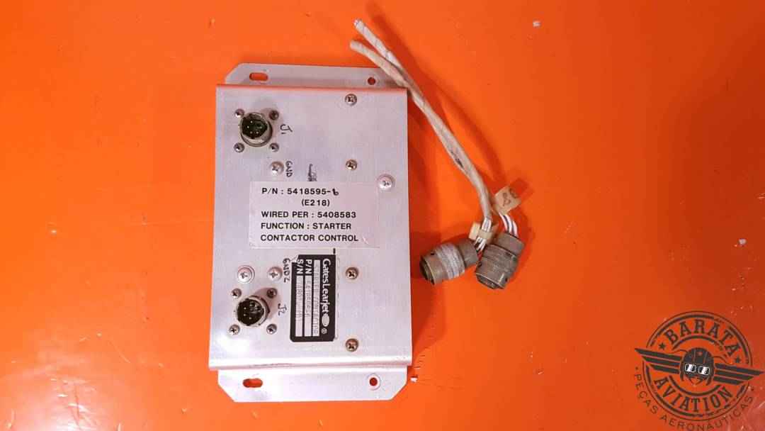 GATES LEARJET STARTER CONTACTOR CONTROL W/ CONNECTORS AND WIRING P/N: 5418595-6