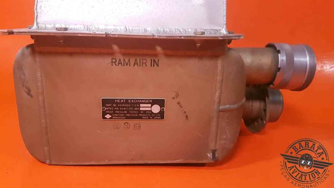 BOMBARDIER HEAT EXCHANGER ASSY  P/N 6608060-7