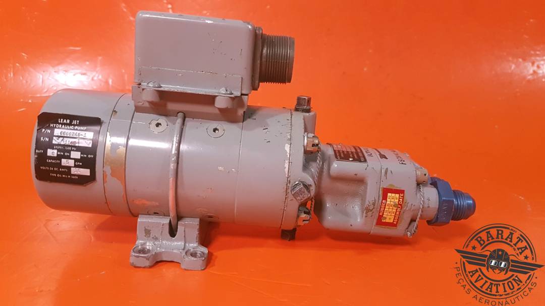 CONJUNTO DE BOMBA LEARJET HIDRÁULICA AUX 26 VCC N.° DE PUNTO: 6600248-1