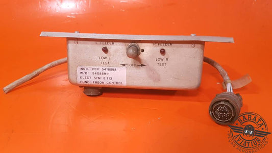 CONJUNTO DE CAJA DE RELÉS DE FREÓN BOMBARDIER INCLUYE: CONECTORES Y CABLES N.° DE PIEZA: 5418598-6