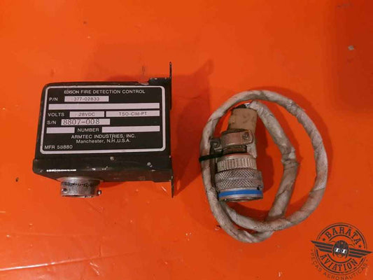 ARMTEC FIRE DETECTION CONTROL  28 VDC W/ CONNECTOR AND WIRING P/N: 377-02833 