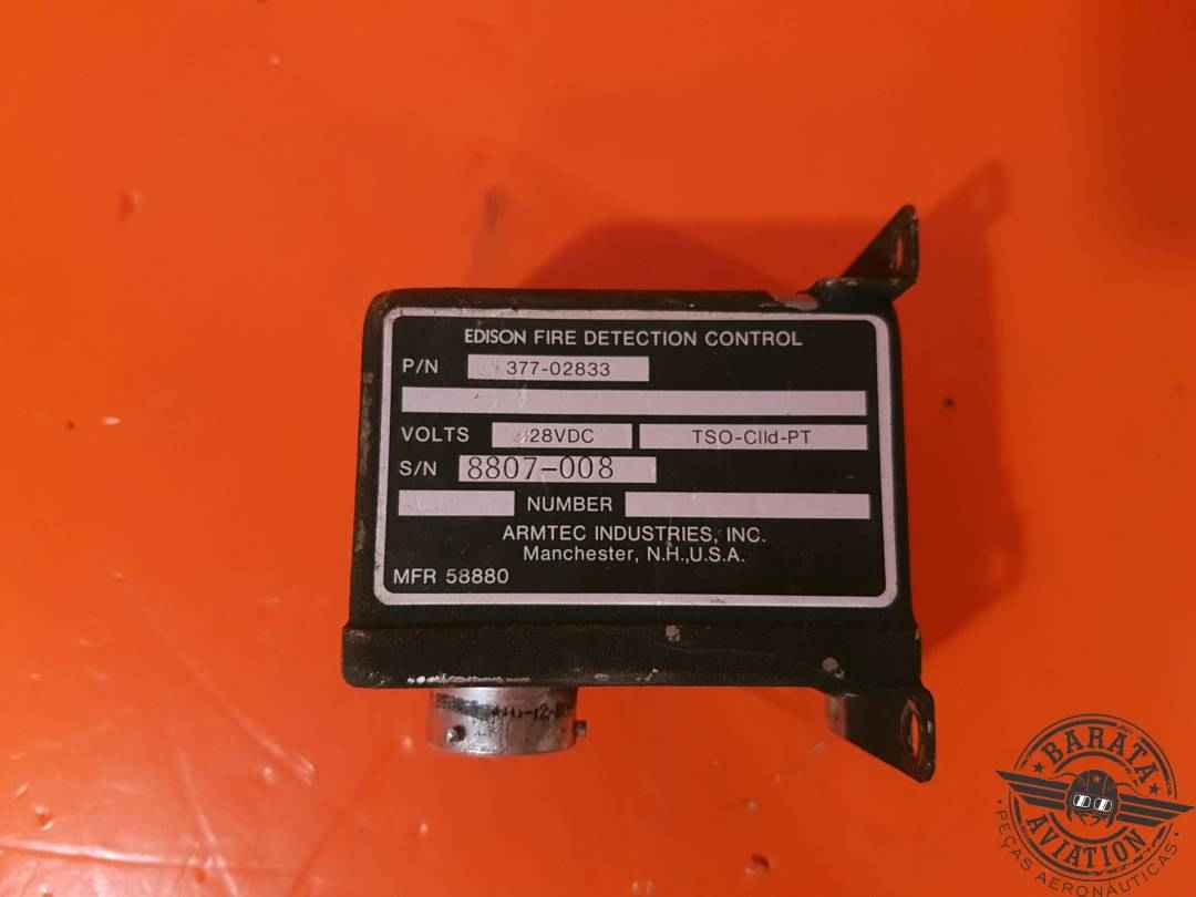 ARMTEC FIRE DETECTION CONTROL  28 VDC W/ CONNECTOR AND WIRING P/N: 377-02833 