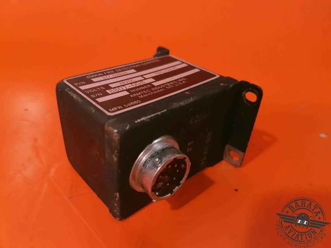 ARMTEC FIRE DETECTION CONTROL  28 VDC W/ CONNECTOR AND WIRING P/N: 377-02833 