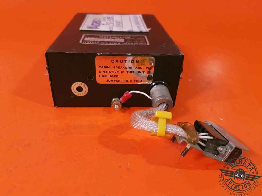 AUTOFLITE PASSENGER BRIEFING SYSTEM  W/ CONNECTOR P/N 5489030-11