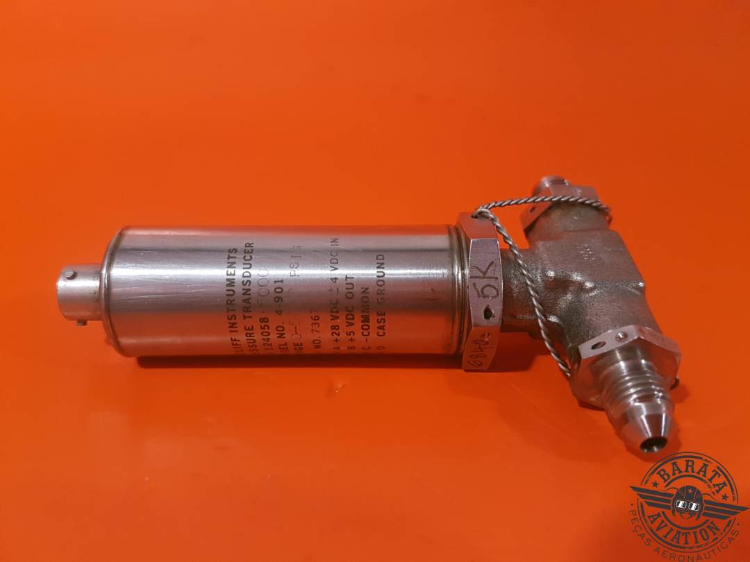 124058-5000 EDCLIFF PRESSURE TRANSDUCER  W/ CONNECTOR