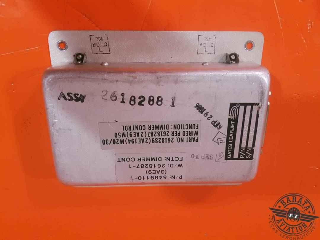 2AE194 GATES LEARJET DIMMER BOX  W/ CONNECTOR AND WIRING