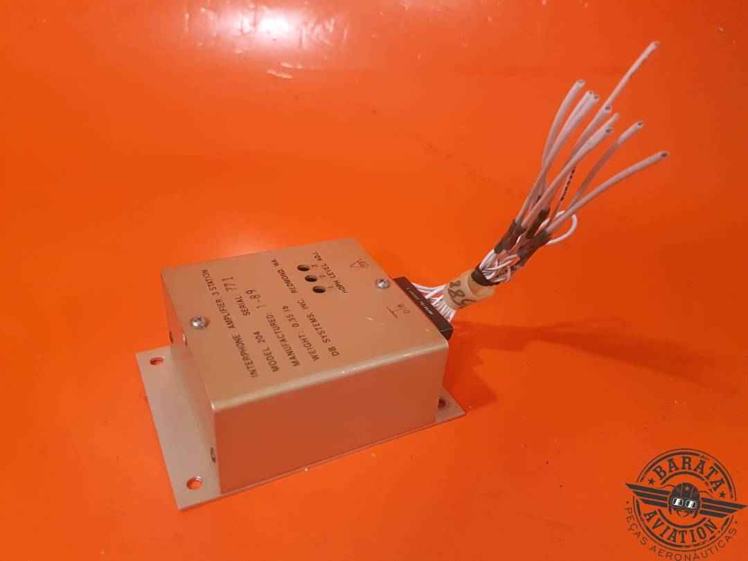 204 DB SYSTEMS MODEL 204  INTERPHONE AMPLIFIER - 3 STATIONS W/ CONNECTOR