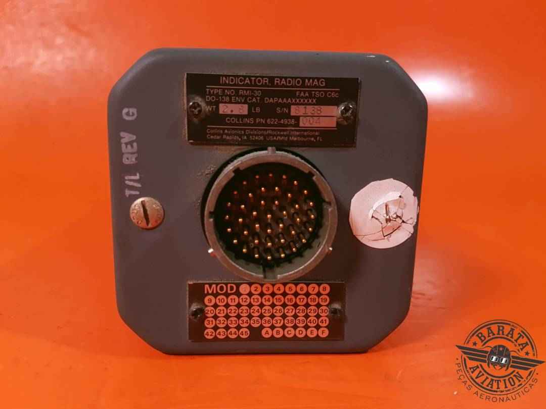 COLLINS RMI-30 INDICATOR, RADIO MAG  P/N: 622-4938-004