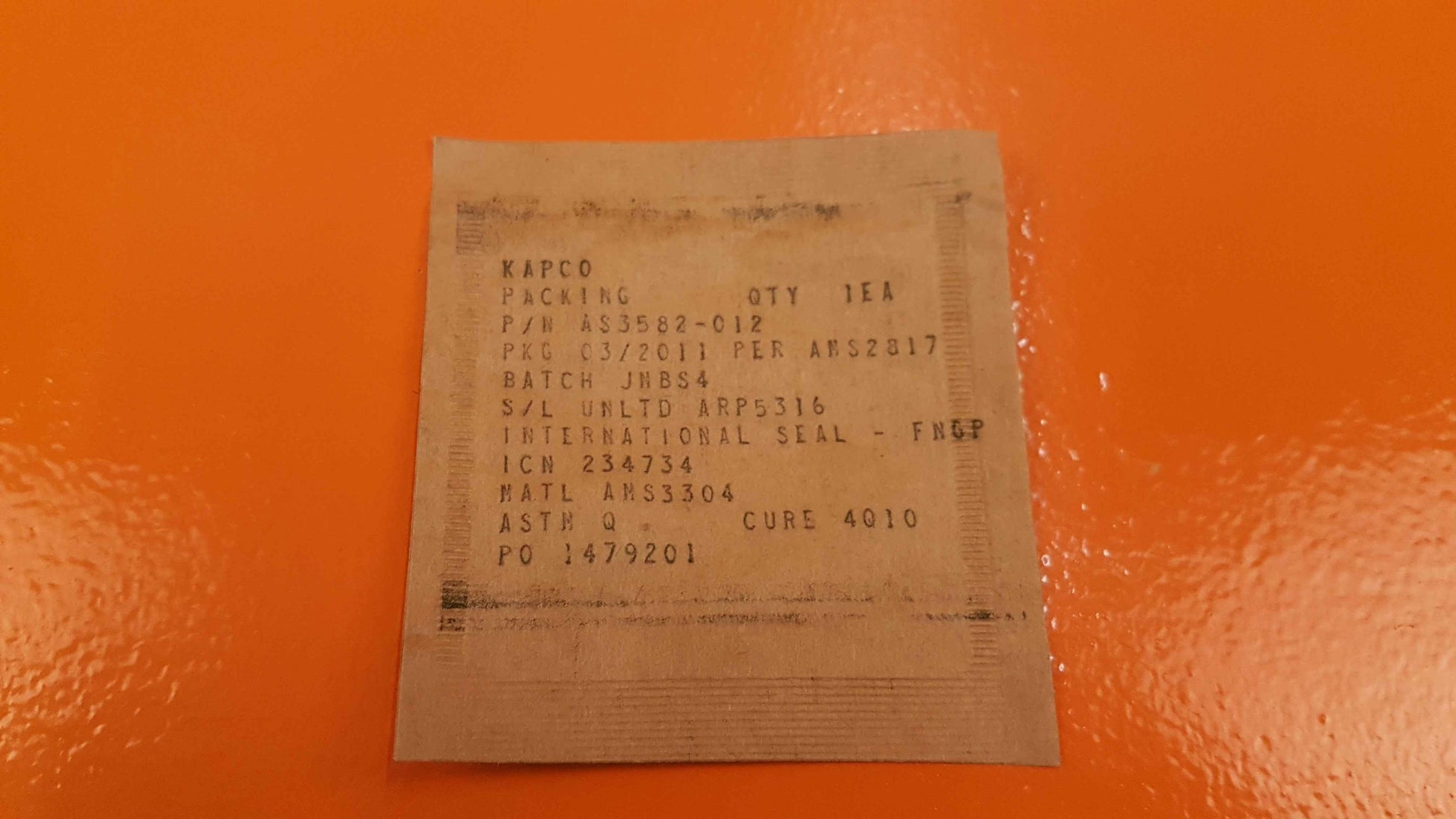 AS3582-012 kapco O-ring